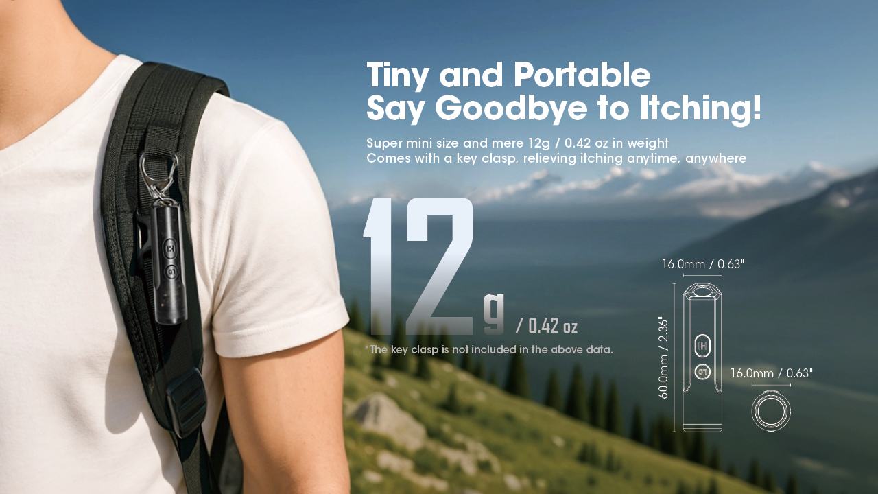 Nitecore Bite Healer 10 portable outdoor compact USB-C mosquito bite relief device