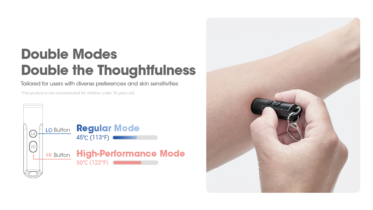 Nitecore Bite Healer 10 portable outdoor compact USB-C mosquito bite relief device