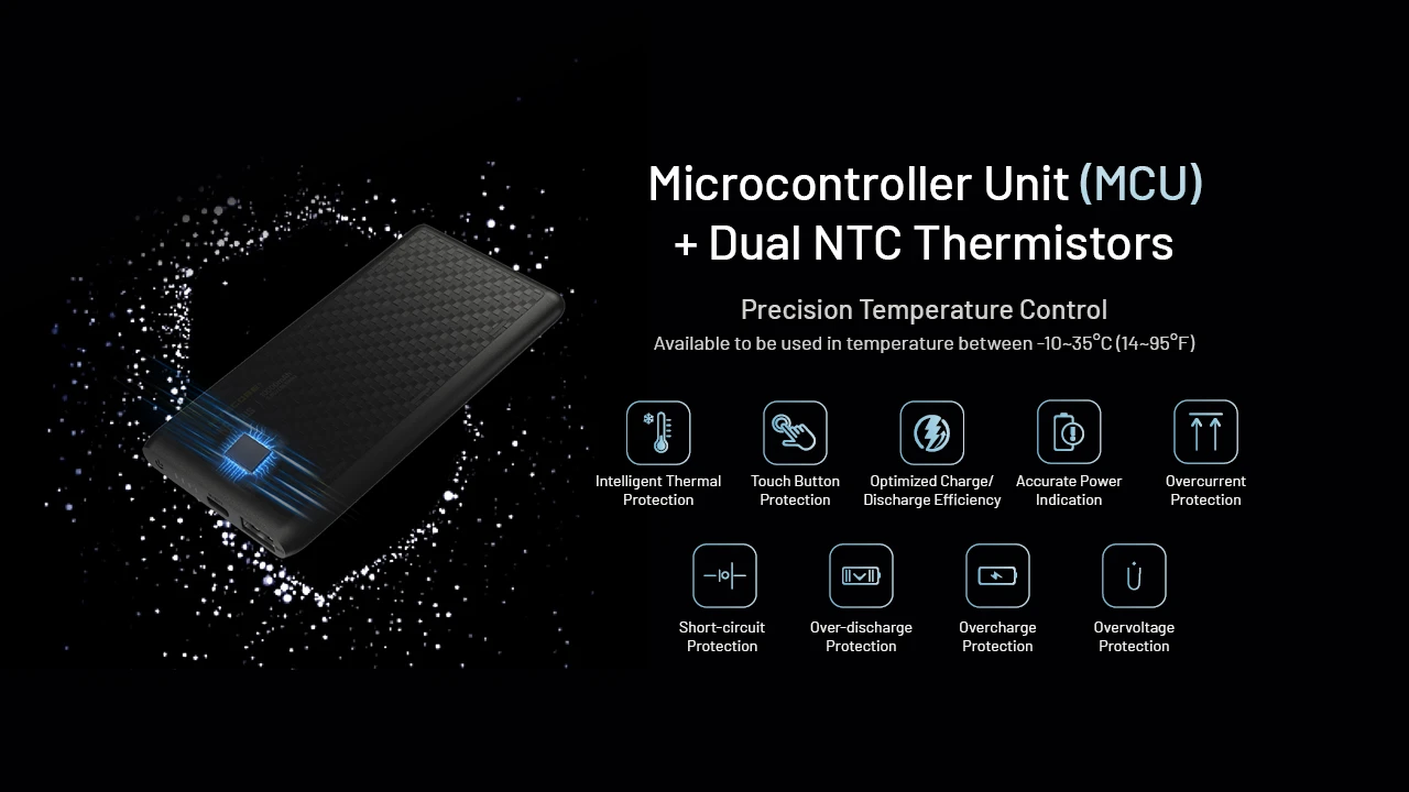 Powerbank Nitecore NB Plus 10000mAh lightweight waterproof IPX7 portable charger USB-C USB-A camping equipment outdoor power