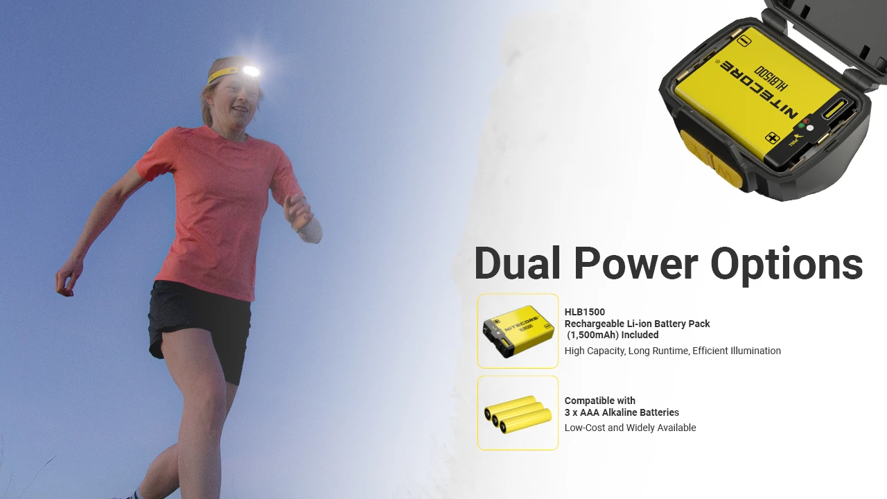 Lanterna frontal Nitecore UT27 800 lúmenes luz LED trail running trekking outdoor iluminação cabeça leve recarregável USB-C CRI alto