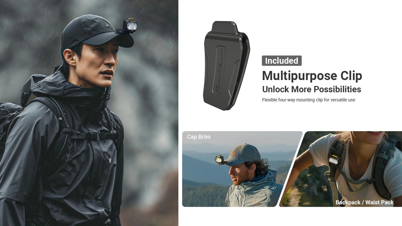 Lanterna frontal Nitecore UT27 800 lúmenes luz LED trail running trekking outdoor iluminação cabeça leve recarregável USB-C CRI alto