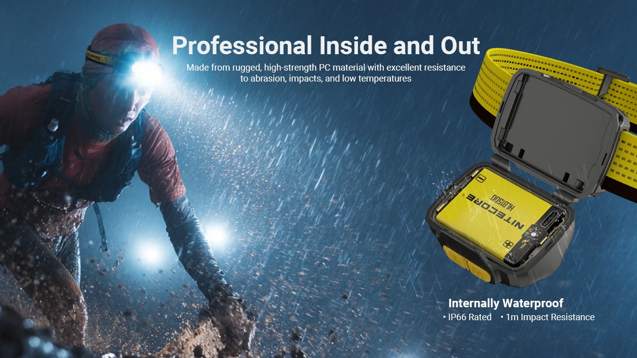 Lanterna frontal Nitecore UT27 800 lúmenes luz LED trail running trekking outdoor iluminação cabeça leve recarregável USB-C CRI alto