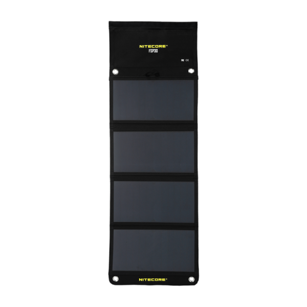 Painel solar dobrável Nitecore FSP30 de 30W para outdoor, trekking e campismo