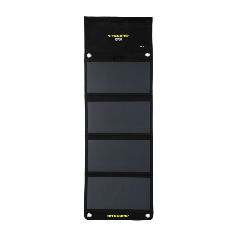 Painel solar dobrável Nitecore FSP30 de 30W para outdoor, trekking e campismo