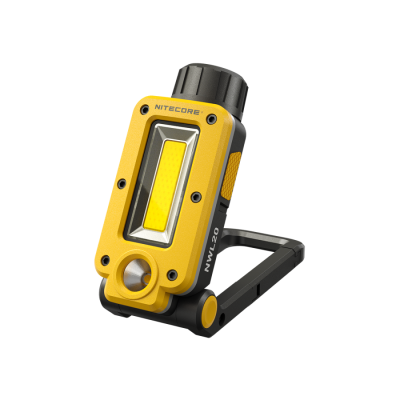 Nitecore NWL20 lanterna multifunções recarregável com luz COB, foco LED, luz vermelha, base magnética e bateria de 5000mAh para campismo e atividades outdoor