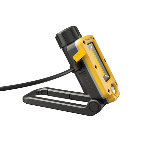 Nitecore NWL20 lanterna multifunções recarregável com luz COB, foco LED, luz vermelha, base magnética e bateria de 5000mAh para campismo e atividades outdoor