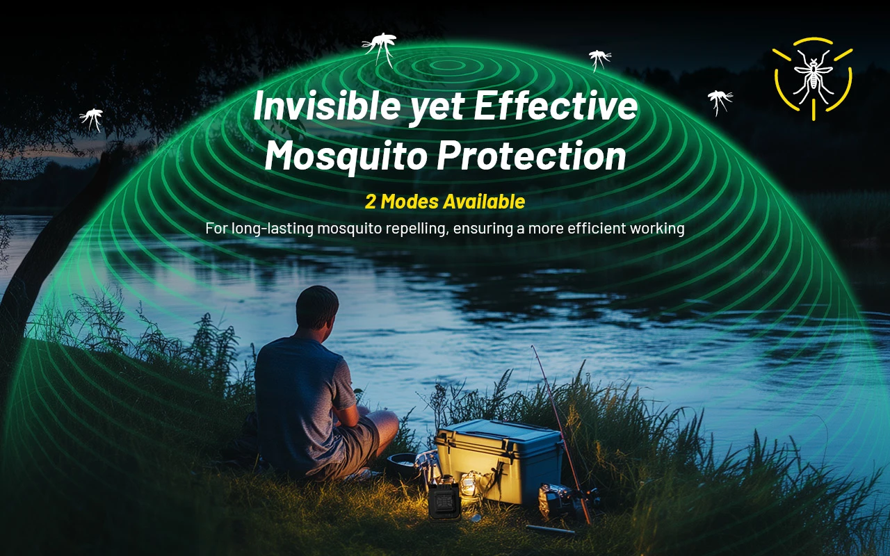 Nitecore NWL30 8 Lanterna multifunções Nitecore NWL30 para campismo e outdoor com 3000 lúmenes, powerbank integrada e repelente de mosquitos