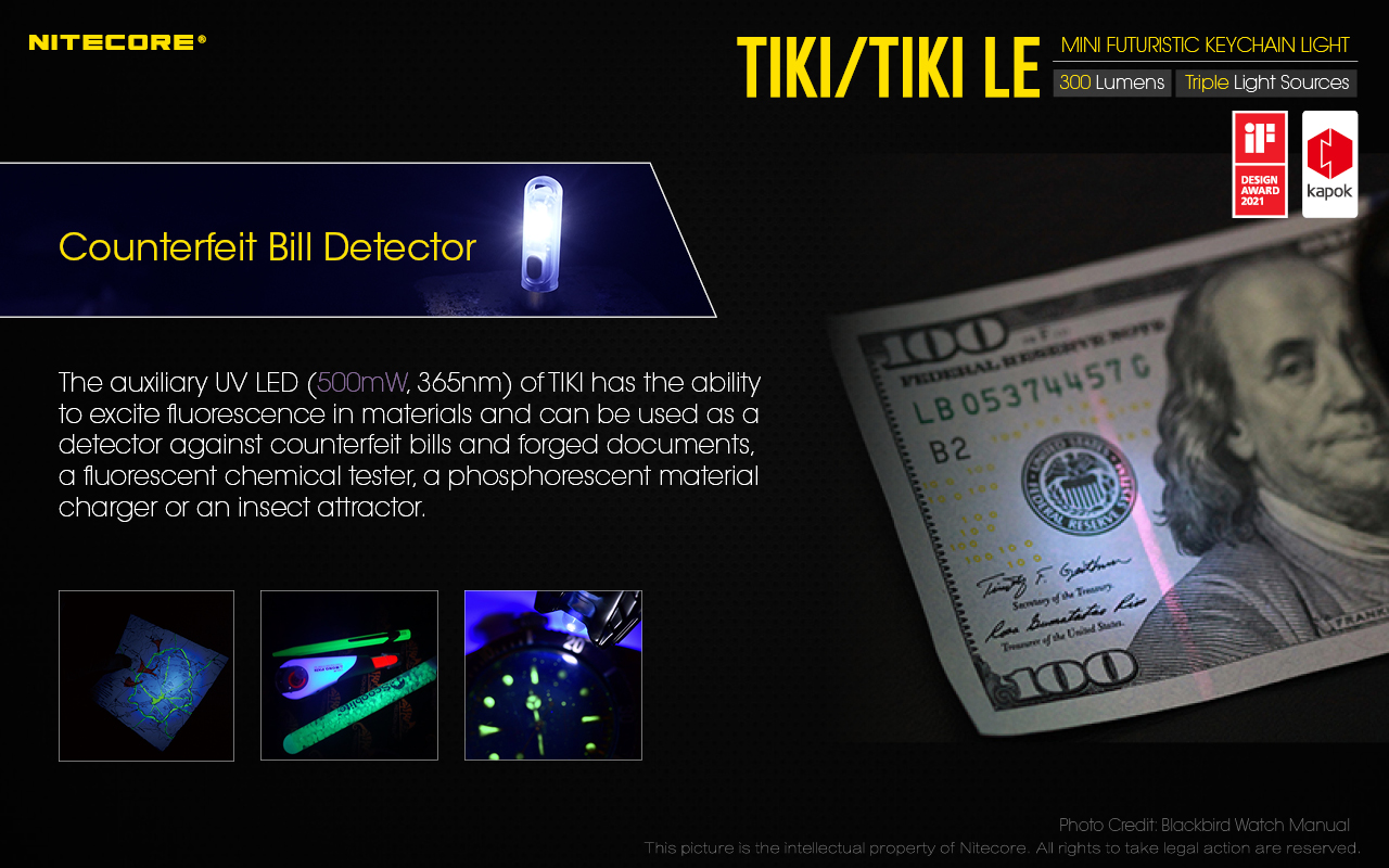 Nitecore TIKI 9 Lanterna de porta-chaves Nitecore TIKI e TIKI LE com até 300 lúmenes, carregamento USB-C e LEDs auxiliares para campismo, caminhadas e atividades outdoor