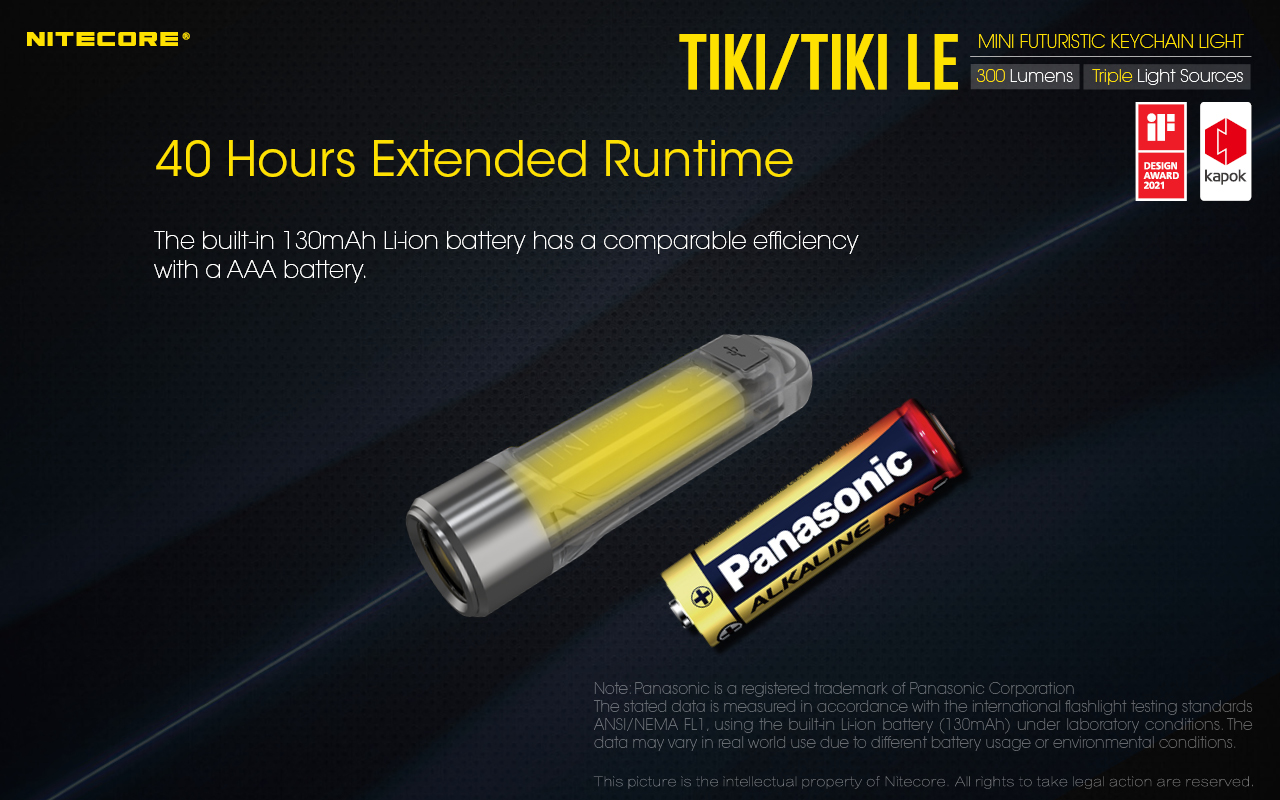 Nitecore TIKI 17 Lanterna de porta-chaves Nitecore TIKI e TIKI LE com até 300 lúmenes, carregamento USB-C e LEDs auxiliares para campismo, caminhadas e atividades outdoor