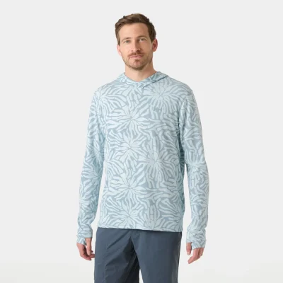 Helly Hansen Men's LIFA Active Solen Hoodie technical hooded sweatshirt with UPF 50+ sun protection for hiking and outdoor activities