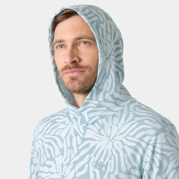 Helly Hansen Men's LIFA Active Solen Hoodie technical hooded sweatshirt with UPF 50+ sun protection for hiking and outdoor activities
