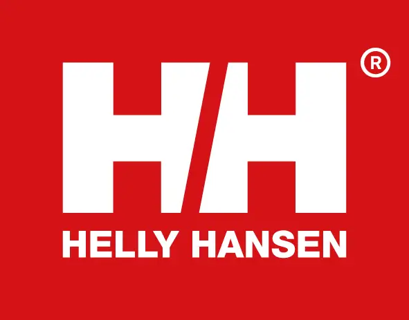 Logótipo Helly Hansen marca norueguesa de vestuário outdoor, caminhada, trekking, vela e roupa técnica para atividades ao ar livre