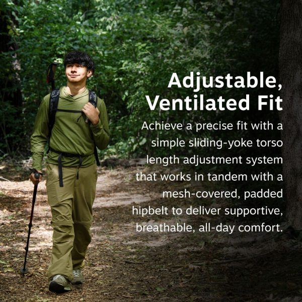 Osprey Hikelite 32 hiking backpack with AirSpeed system, adjustable back and ventilation for trekking, hiking and pilgrimage