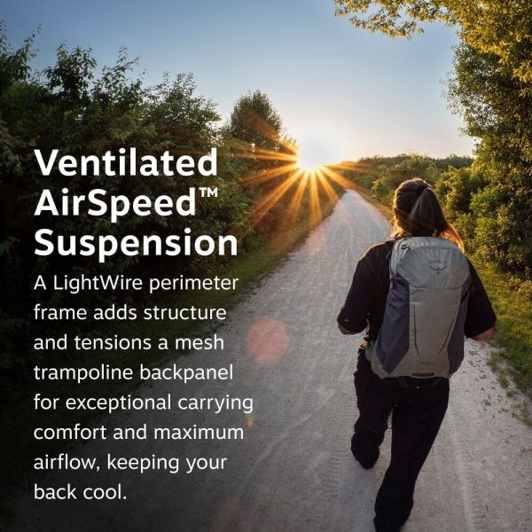 Osprey Hikelite 18 - lightweight hiking backpack with AirSpeed back system
