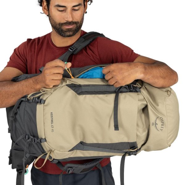 Mochila de trekking Osprey Kestrel LT 45 para caminhadas de vários dias e aventuras ao ar livre