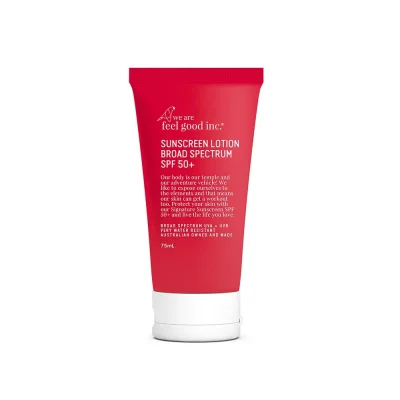 We Are Feel Good Inc Signature Sunscreen Lotion SPF50+ for outdoor activities