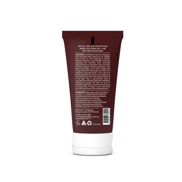 We Are Feel Good Inc Coconut Sunscreen Lotion SPF50+ com fragrância tropical de coco
